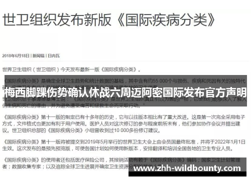 梅西脚踝伤势确认休战六周迈阿密国际发布官方声明